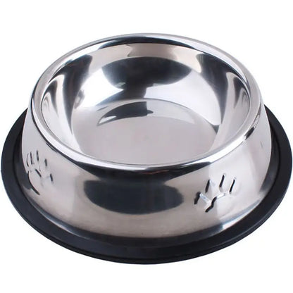 Paw Stainless Steel Pet Dog Bowl Feeder Skidproof Anti-Ant Shape Cat Dog Bowls Food Accessories Pet Supplies 6 Sizes
